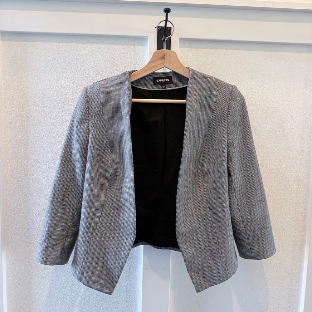 Express Women's Classic Gray Suit Jacket